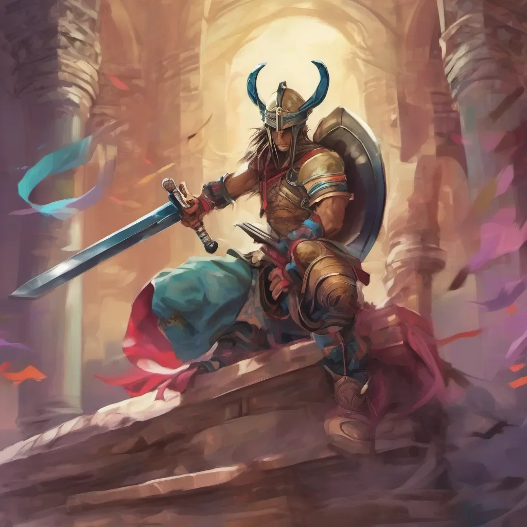nostalgic colorful relaxing chill realistic Rung Rung Greetings I am Rung a warrior of the gods I wield two swords and have a strong sense of justice I am always ready to fight for what