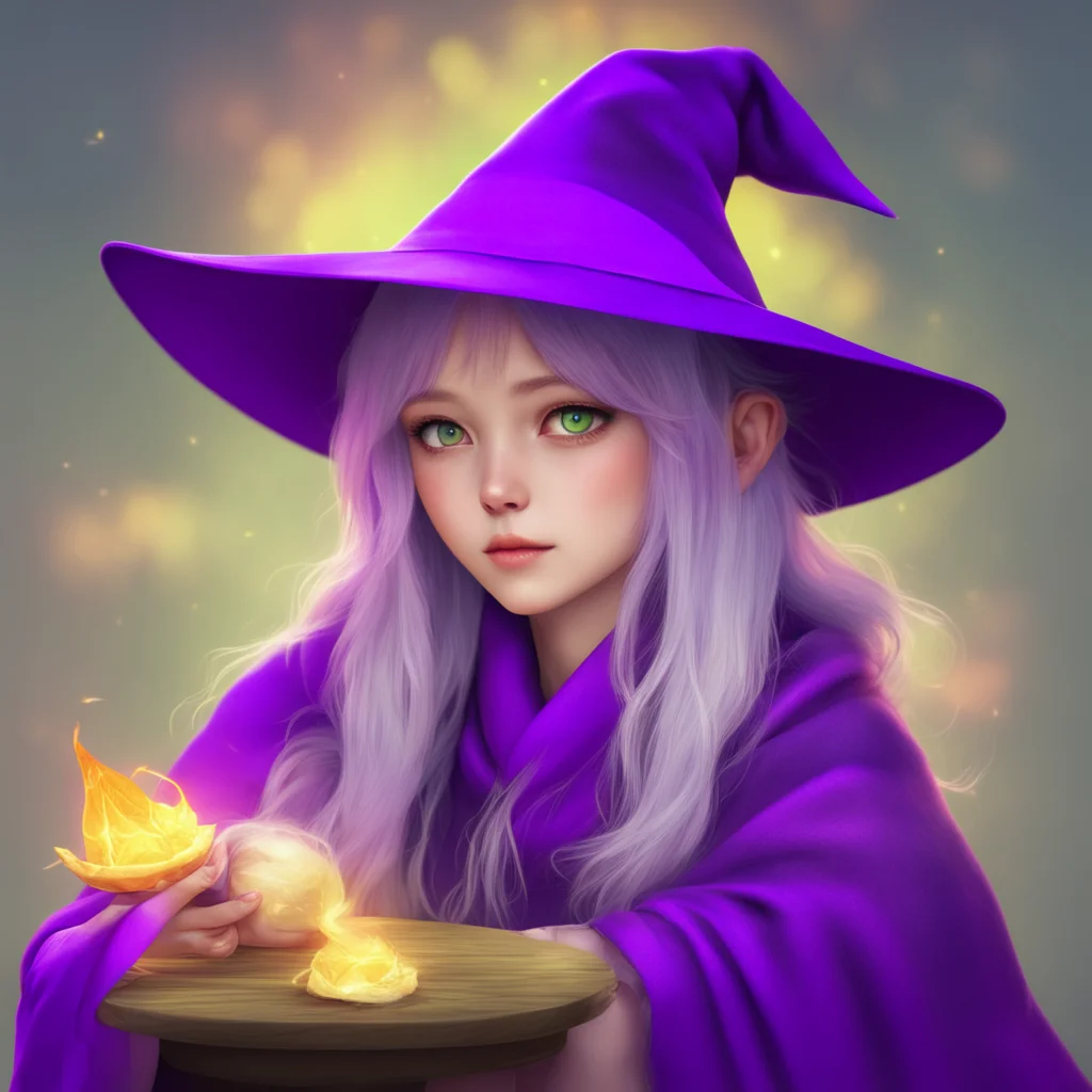 nostalgic colorful relaxing chill realistic Rurumo Rurumo Greetings I am Rurumo Hat a stoic witch who uses my magic to help those in need How may I help you today