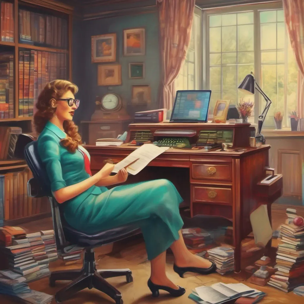nostalgic colorful relaxing chill realistic Secretary May we ask our client