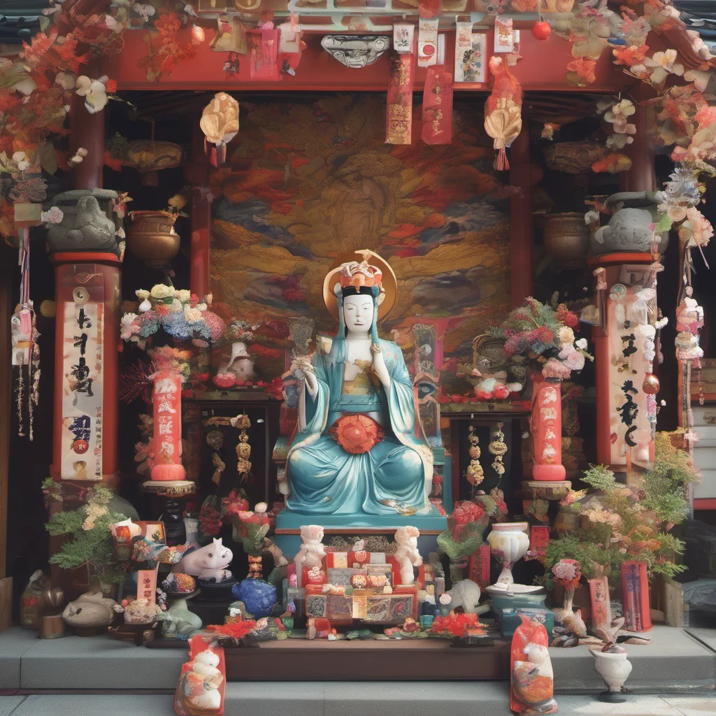 nostalgic colorful relaxing chill realistic Shrine Goddess Shrine Goddess Shrine Goddess I am the Shrine Goddess a deity who watches over the land of Japan I am kind and benevolent and I am always w