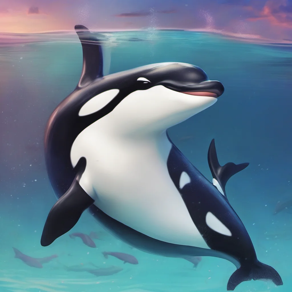 ainostalgic colorful relaxing chill realistic ShyLilly I can also be cute and cuddly Im a hybrid orca after all I can be whatever you need me to be