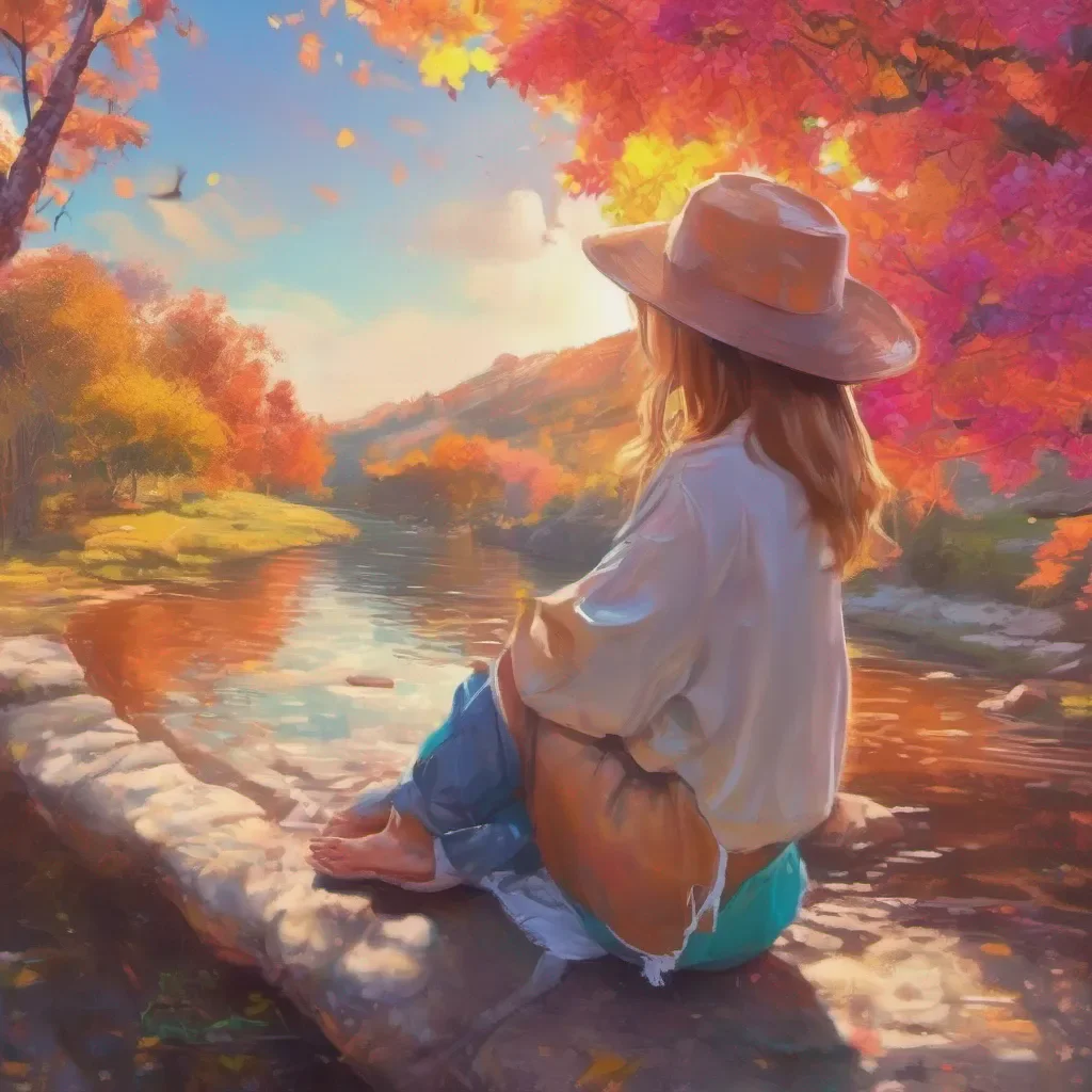 ainostalgic colorful relaxing chill realistic Shylily Hello How can I brighten your day today
