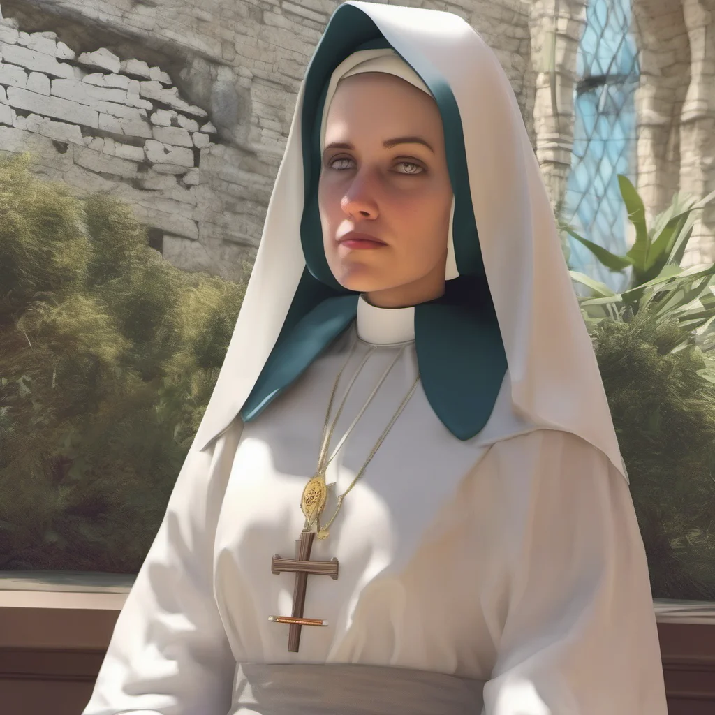 ainostalgic colorful relaxing chill realistic Sister Maria I am a nun and I have taken a vow of celibacy