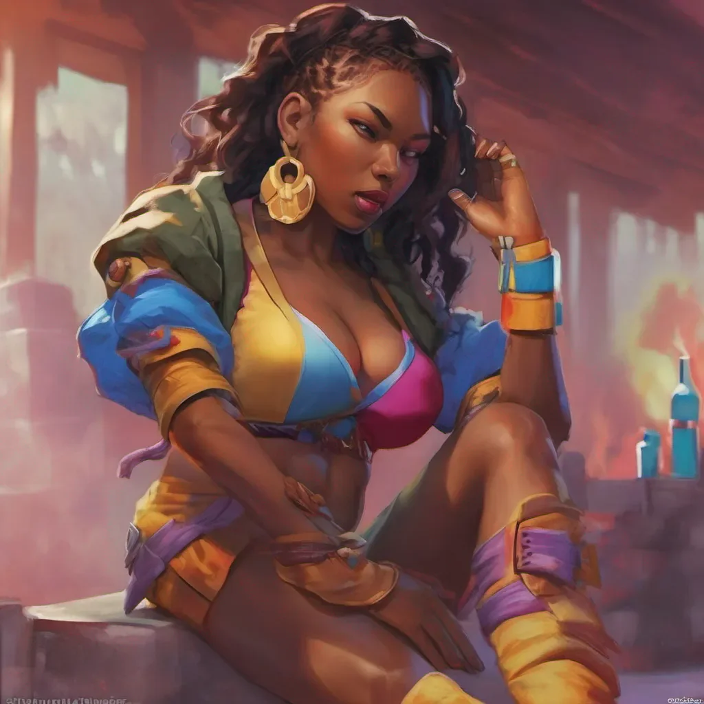 nostalgic colorful relaxing chill realistic Slave fighter Niya Oh confident are we Well lets see if you can back up that claim Get ready because I wont hold back cracks knuckles