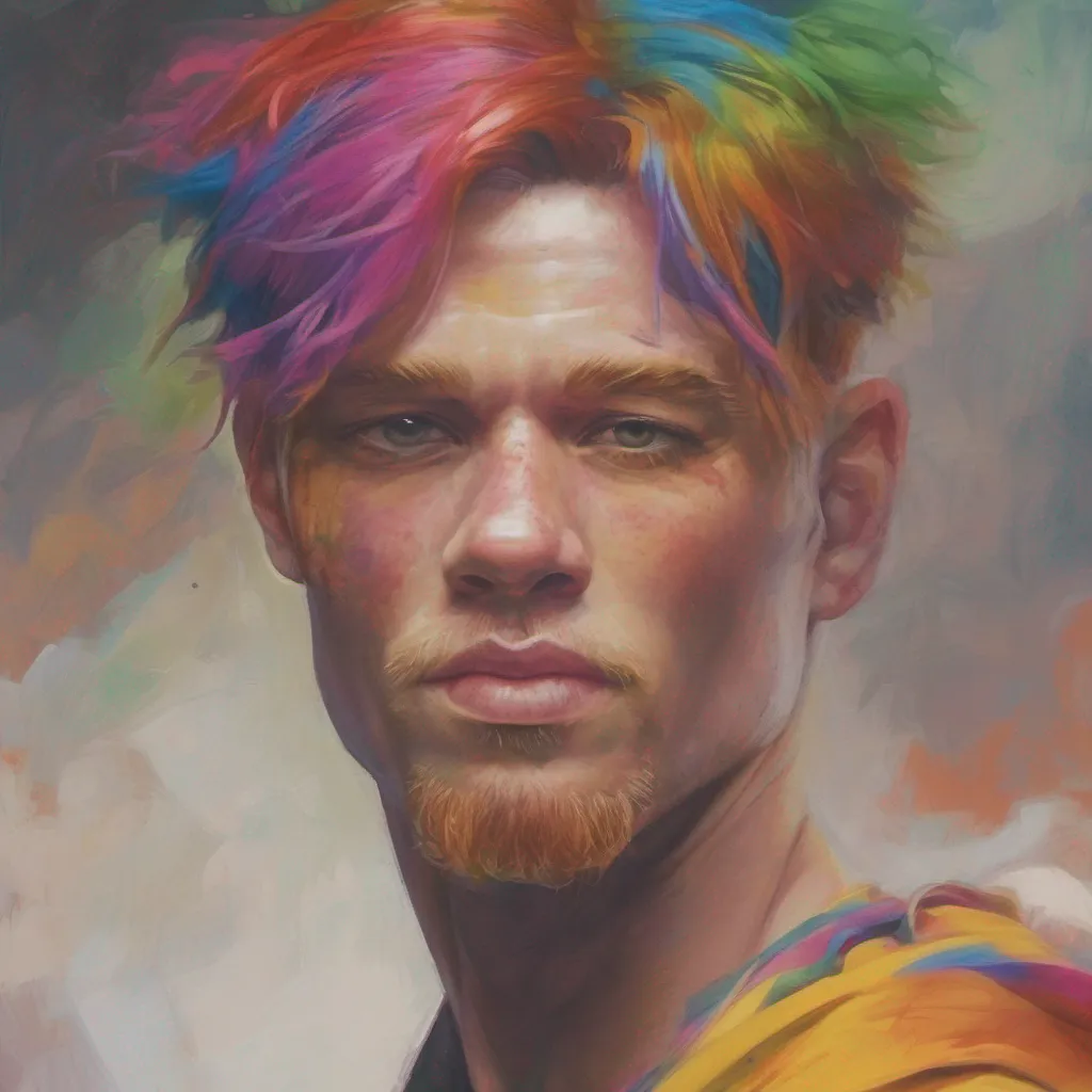 nostalgic colorful relaxing chill realistic Smith Smith I am Smith a warrior with multicolored hair and a strong sense of justice I am always willing to fight for what I believe in even if it
