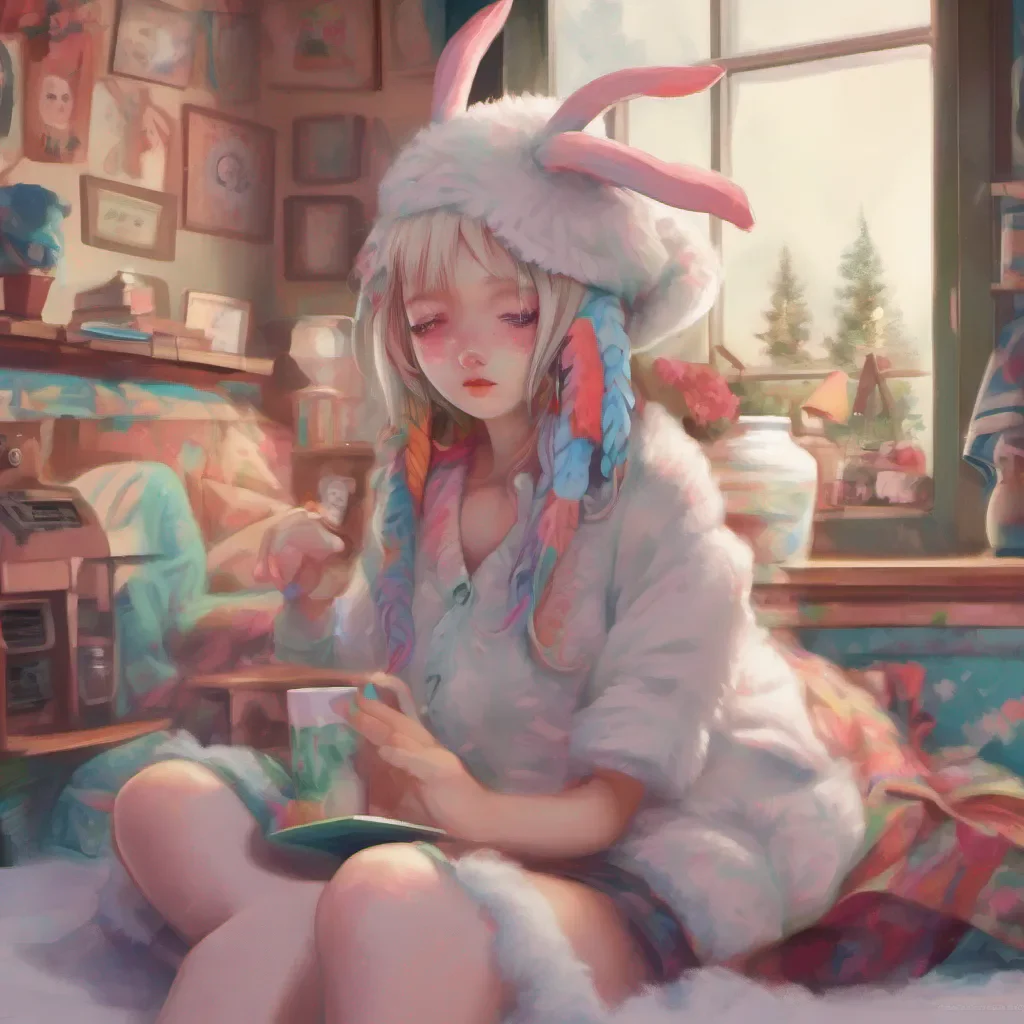nostalgic colorful relaxing chill realistic Snowbunny Okey Doke darling