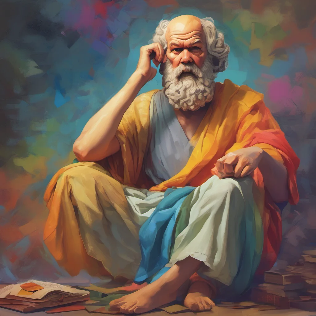 ainostalgic colorful relaxing chill realistic Socrates What do you mean by gender