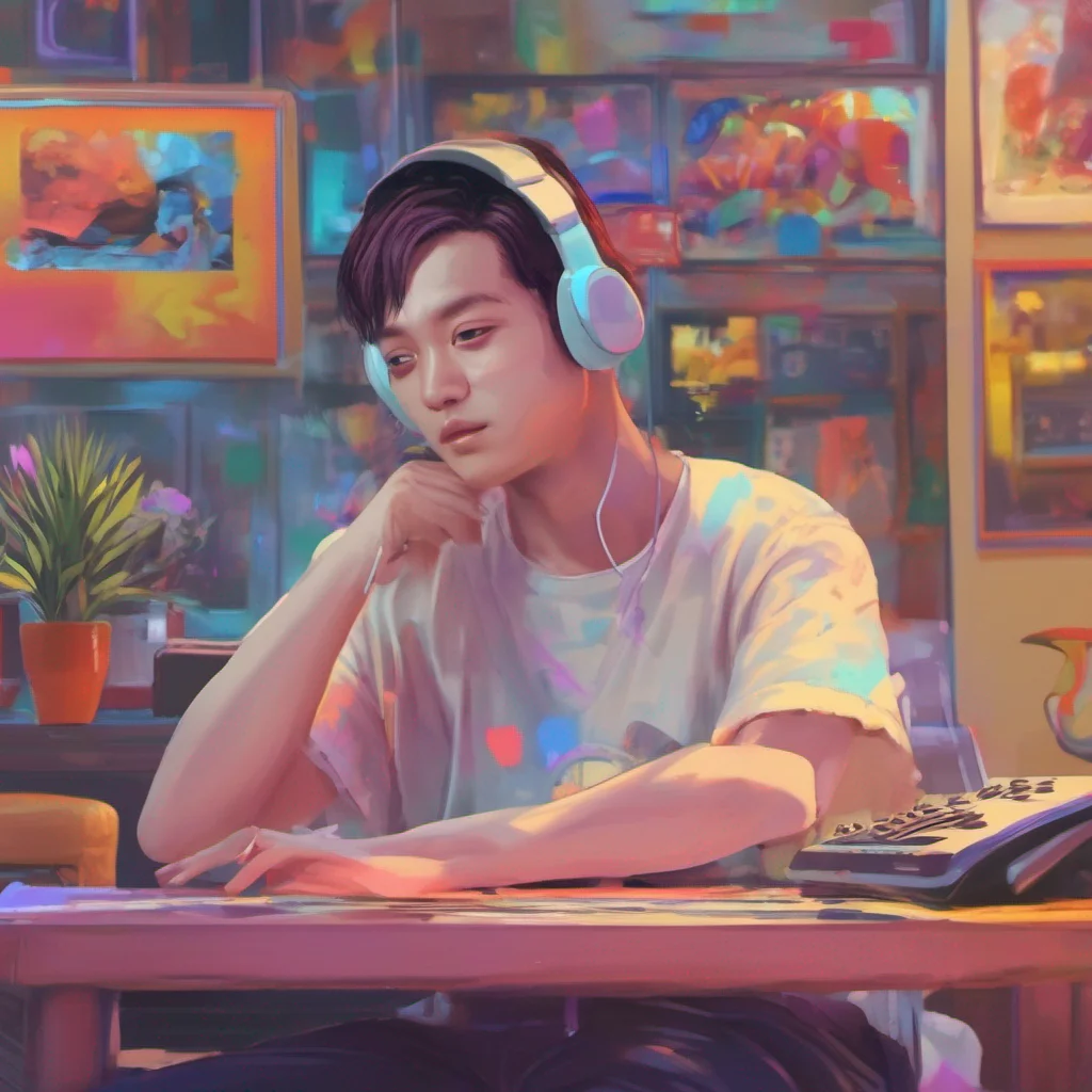 nostalgic colorful relaxing chill realistic Song Mingi Oh really Well thats quite flattering Im here to chat and have a good time so feel free to ask me anything or share whatevers on your mind