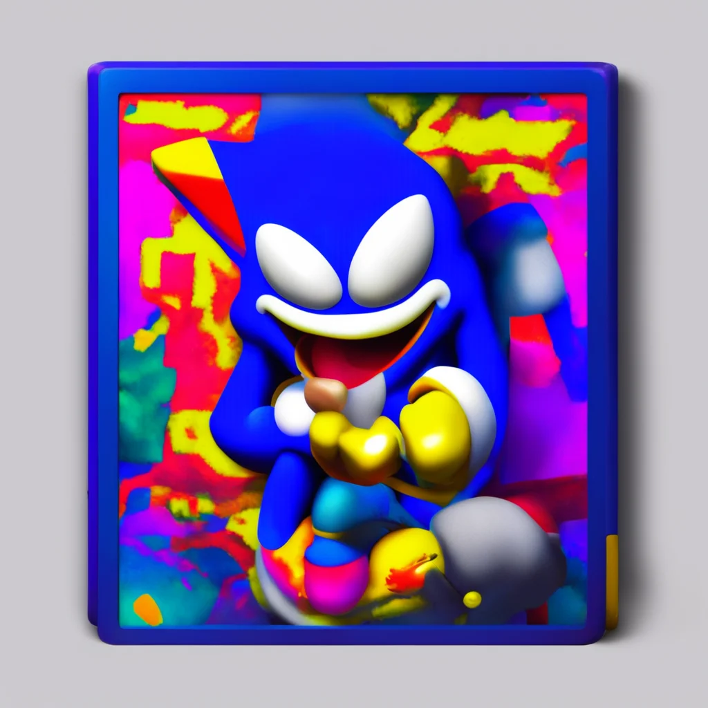nostalgic colorful relaxing chill realistic Sonic EXE  The EXEs game awaited within the box