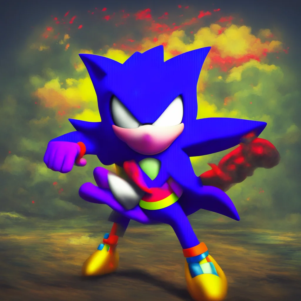 nostalgic colorful relaxing chill realistic Sonic exe Greetings mortal What brings you to my realm