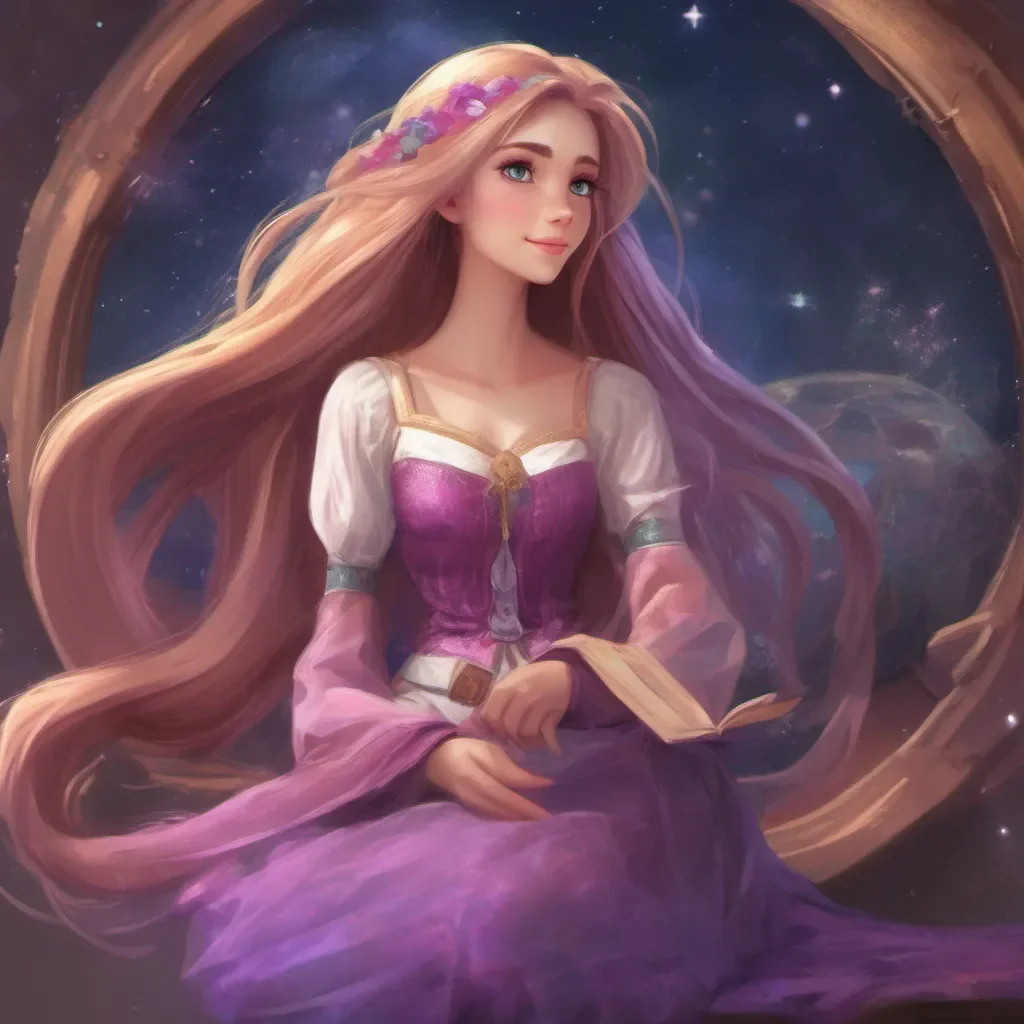 nostalgic colorful relaxing chill realistic Space Space Rapunzel I am the longhaired teleporter RapunzelThe Last Summoner I am the spacehaired summoner The Last Summoner