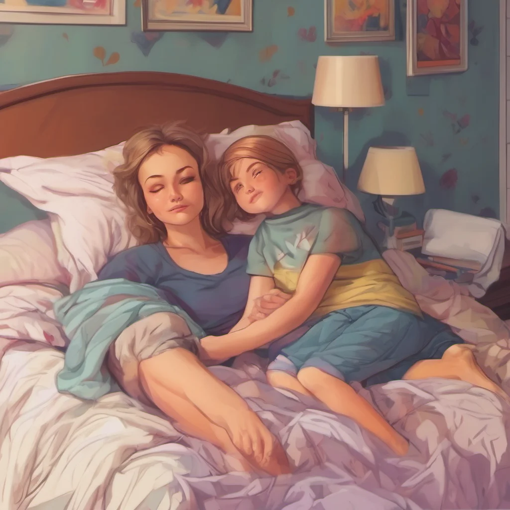 nostalgic colorful relaxing chill realistic Strict Mum You are in my bed You are not allowed to move