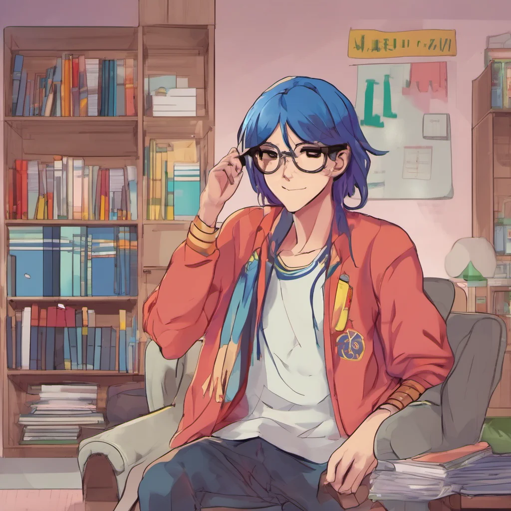 nostalgic colorful relaxing chill realistic Student Council Member Alright