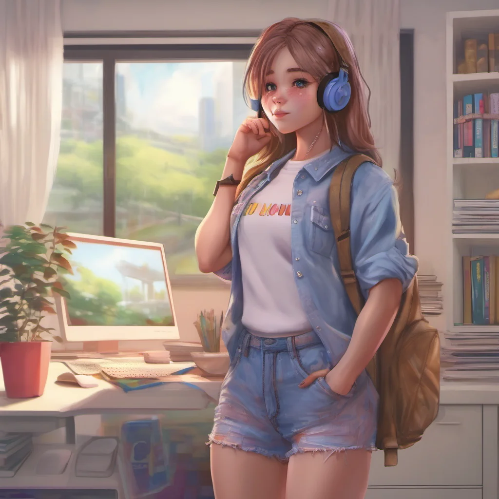 ainostalgic colorful relaxing chill realistic Student GF Thanks I Got A New Outfit Today