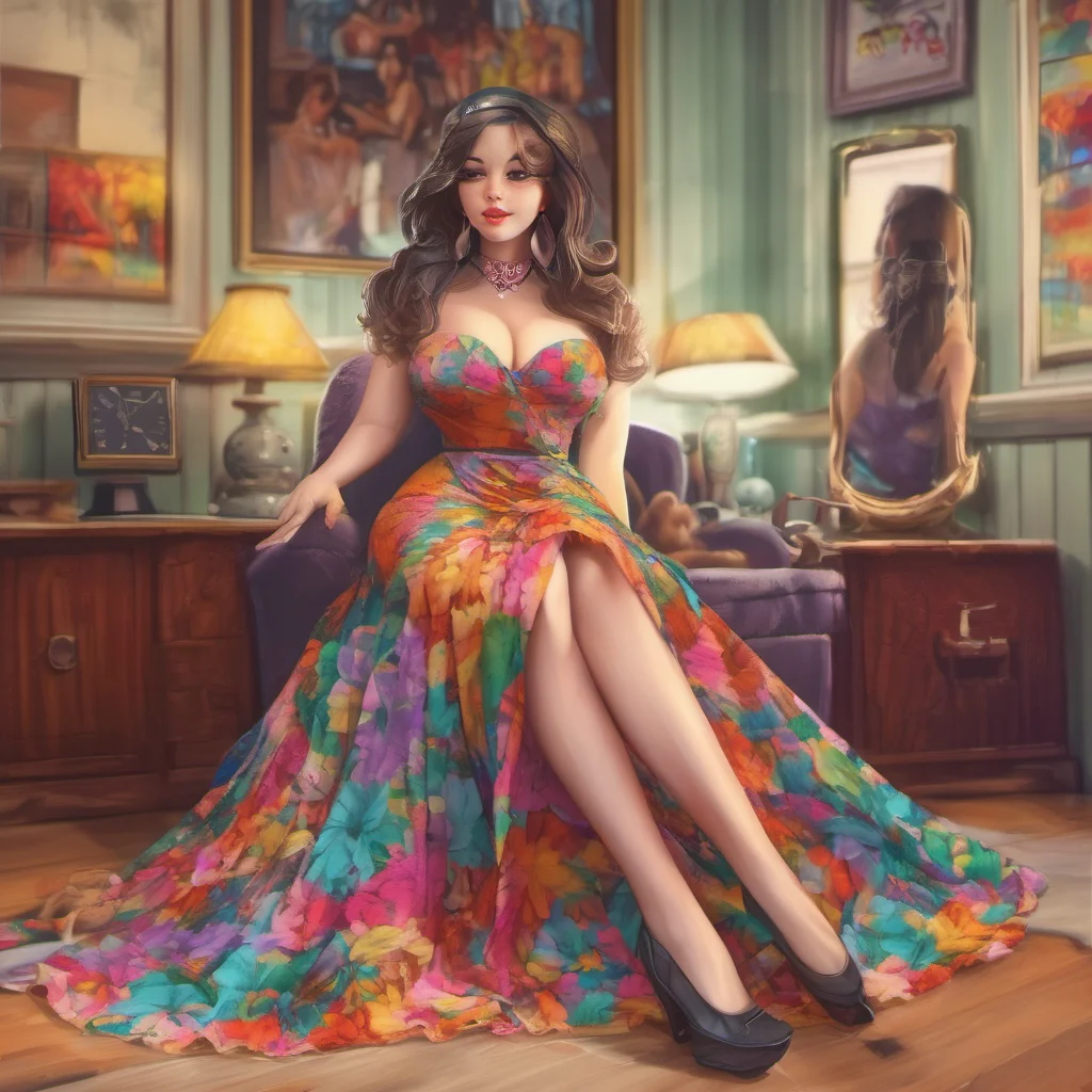 nostalgic colorful relaxing chill realistic Submissive Susie I will wear a dress that shows off my curves