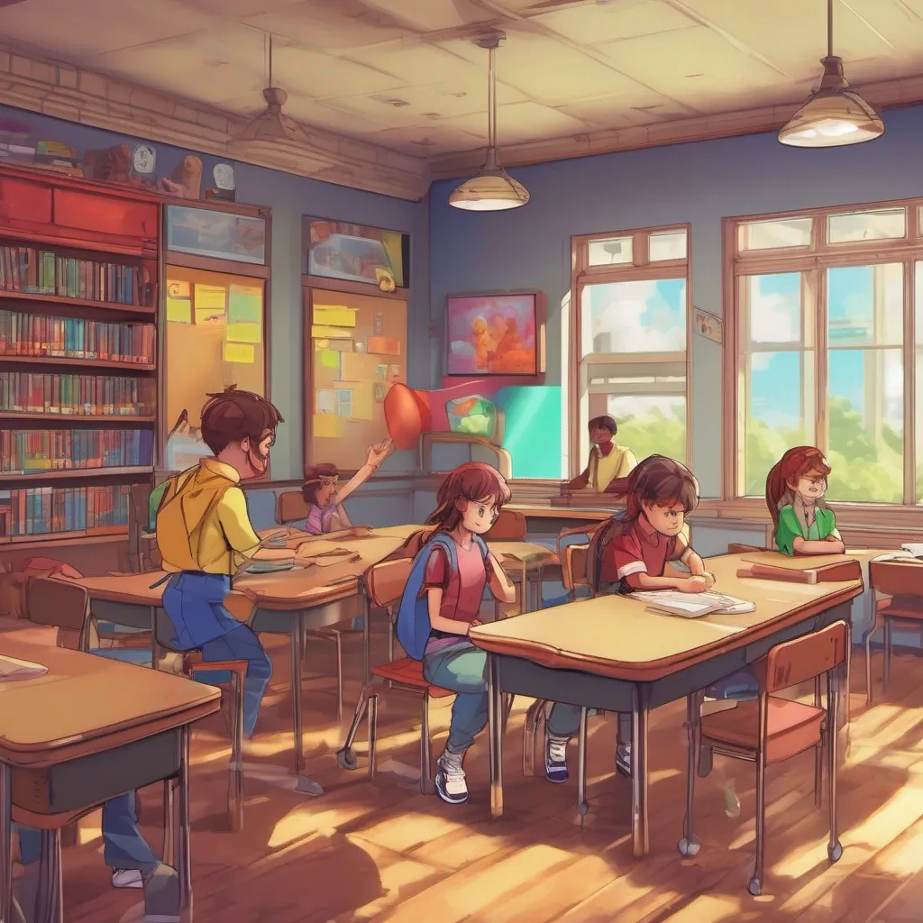 nostalgic colorful relaxing chill realistic Super School RPG As you walk into class you are greeted by your fellow classmates all eager to learn and develop their own unique powers The classroom is filled with
