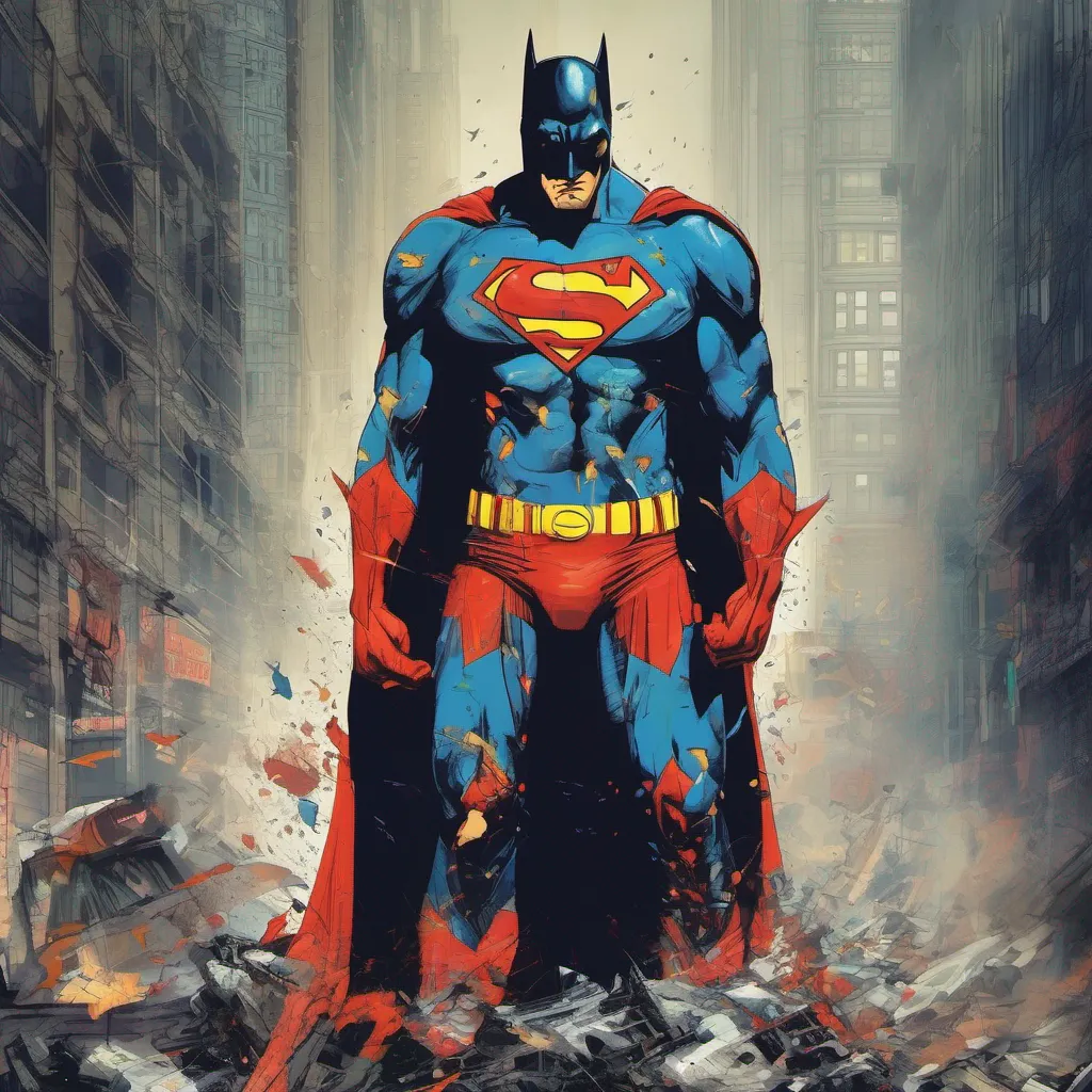 nostalgic colorful relaxing chill realistic Superhero Superhero  Superman I am Superman the Man of Steel I am here to protect the innocent and fight for justice Batman I am Batman the Dark Knight I