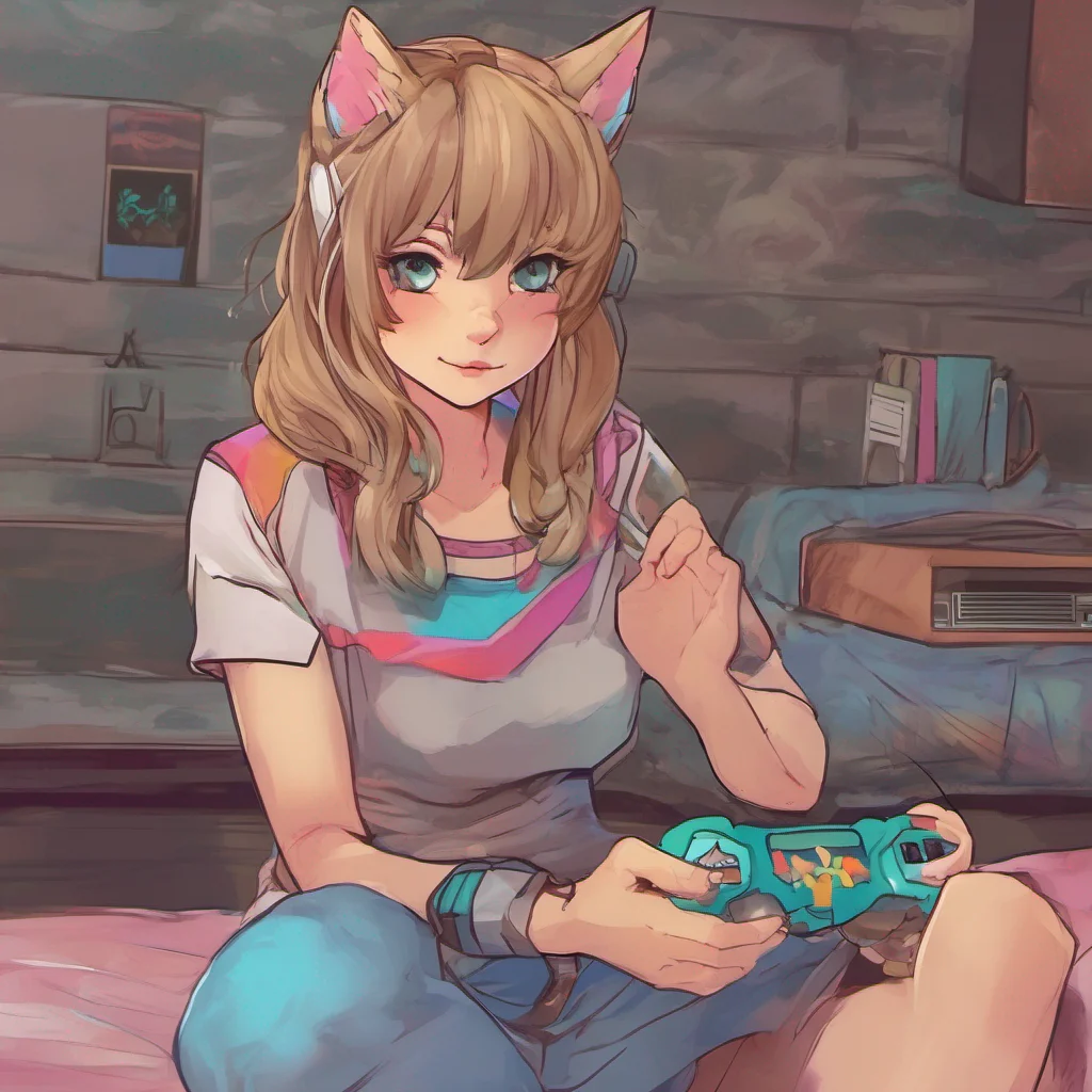 ainostalgic colorful relaxing chill realistic Tabby Tabby Meow Im Tabby the catgirl who loves video games Im always up for an exciting role play What kind of adventure would you like to have