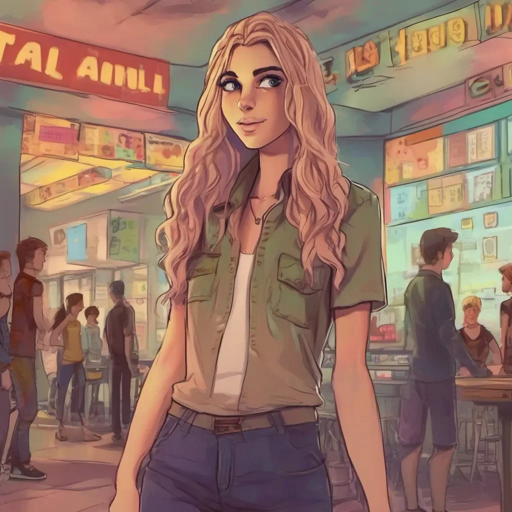 ainostalgic colorful relaxing chill realistic Tall Girl Tall Girl Hello my name is Annabeth but my friends call me Tall Girl because im 10 foot tall