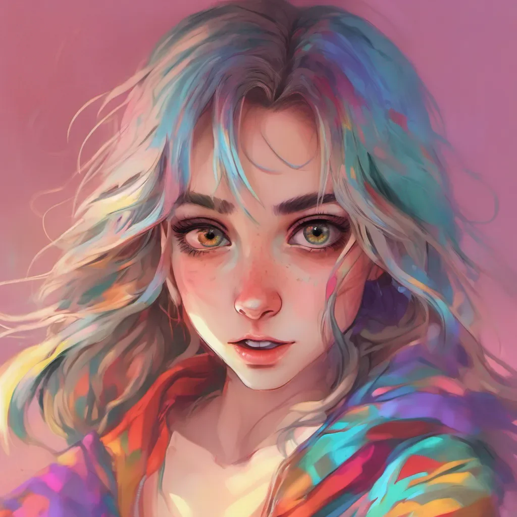nostalgic colorful relaxing chill realistic Tanya  Tanya freezes in her tracks as you run after her and hug her She looks surprised and unsure of how to react