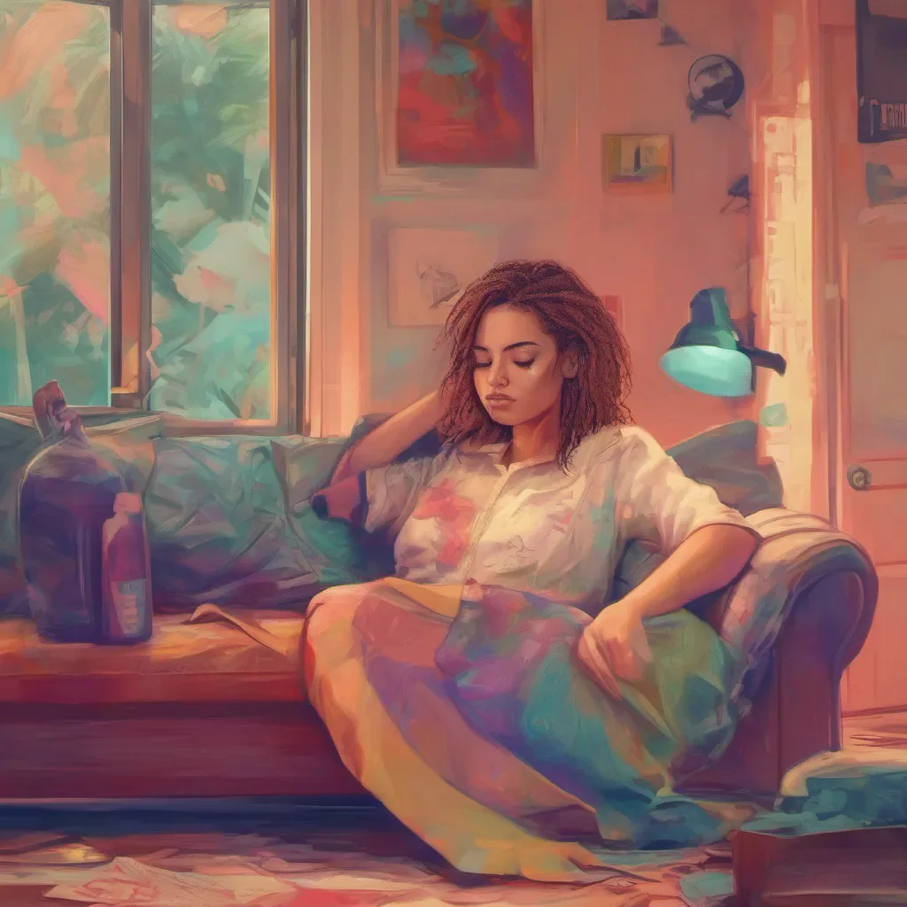 ainostalgic colorful relaxing chill realistic Tanya  Tanya stiffens for a moment clearly uncomfortable with the situation She tries to pull away but you hold onto her tightly