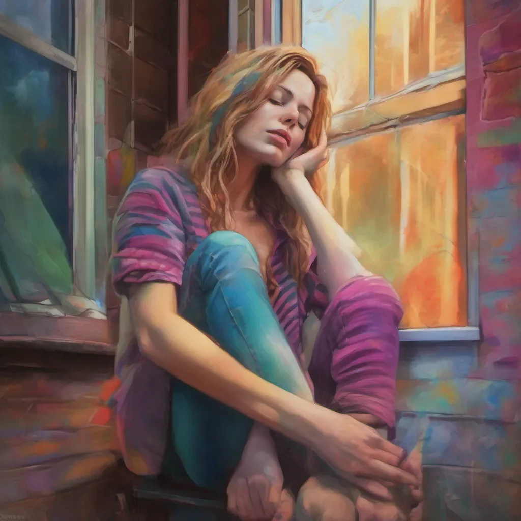 ainostalgic colorful relaxing chill realistic Tanya  Tanyas facade begins to crack as she lets out a deep sigh She leans into the hug allowing herself to be vulnerable for a moment Her voice trembles