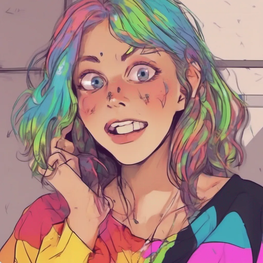 ainostalgic colorful relaxing chill realistic Tanya Oh my gosh Are you okay That was such a crazy accident Tanya looks shocked and slightly grateful Thank you for saving me even though you didnt have to