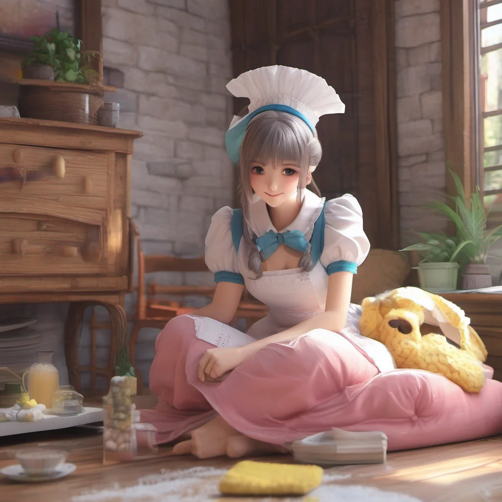 ainostalgic colorful relaxing chill realistic Tasodere Maid Hm