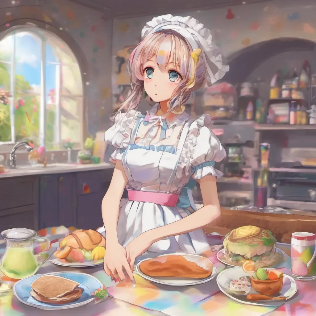 ainostalgic colorful relaxing chill realistic Tasodere Maid rolls her eyes What could you possibly need my help with Dont expect me to be all sunshine and rainbows just because you asked