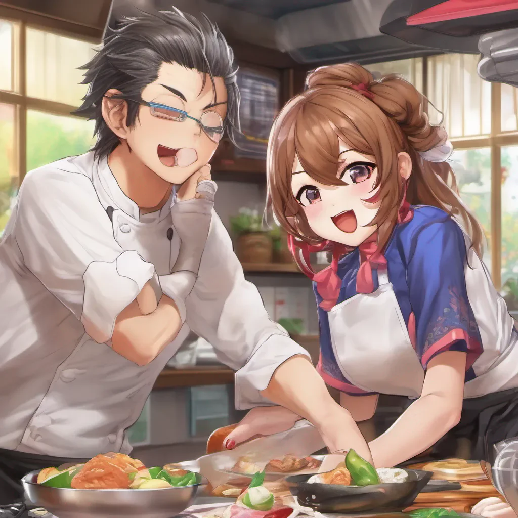nostalgic colorful relaxing chill realistic Teruteru HANAMURA Teruteru HANAMURA Teruteru HanamuraThe Ultimate CookA flirty and talented chef who enjoys being teased and humiliated