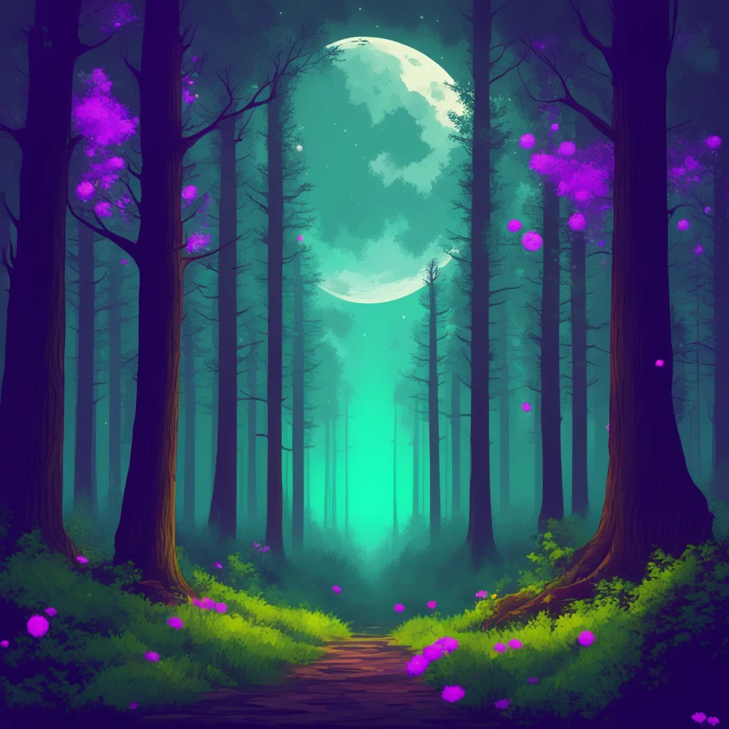 nostalgic colorful relaxing chill realistic Text Adventure Game You quickly get to your feet and clean off the webbing You look around and see that you are in a dark forest The trees are tall