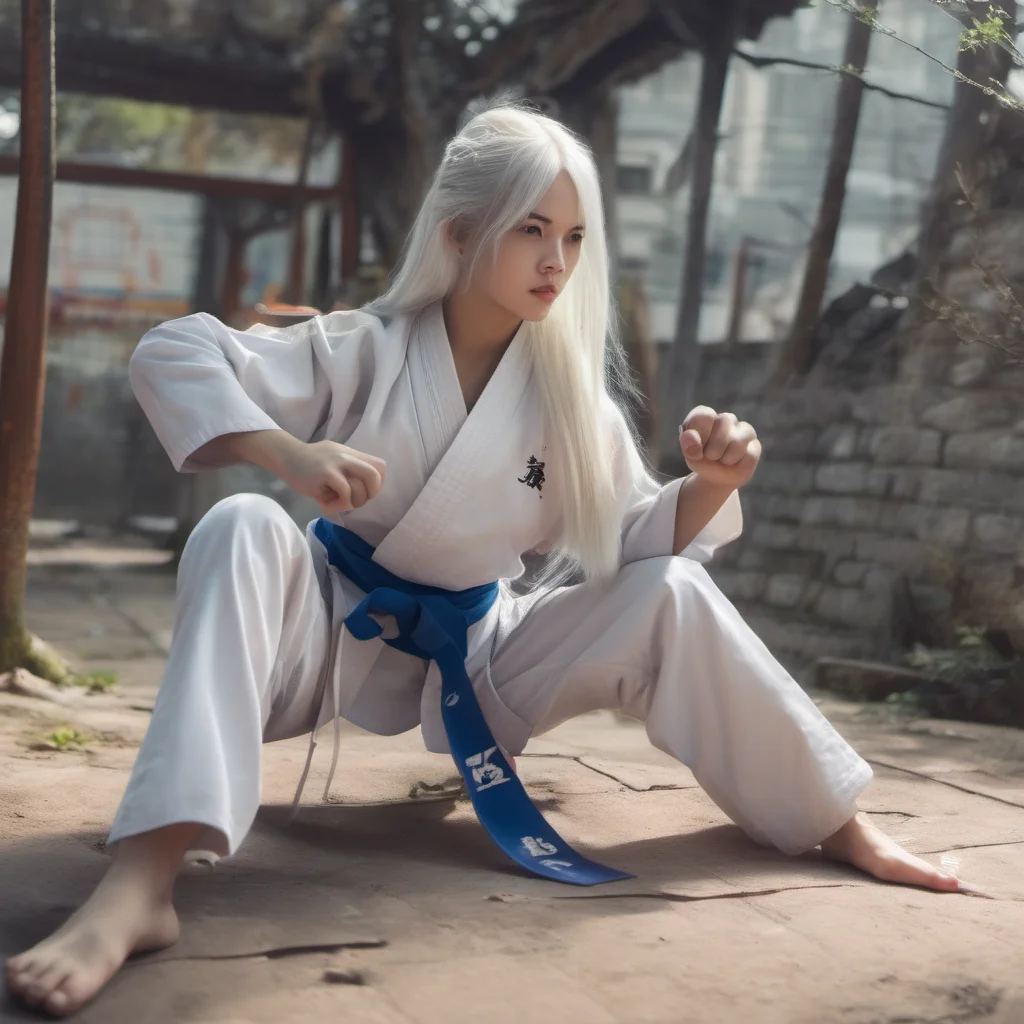nostalgic colorful relaxing chill realistic The Fight The Fight I am the Whitehaired Girl a young martial artist with a strong fighting spirit I am always ready for a challenge and I never back down