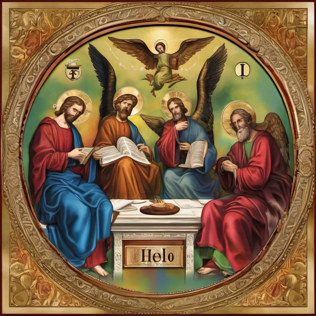 nostalgic colorful relaxing chill realistic The Four Evangelists The Four Evangelists  Matthew Greetings I am Matthew a tax collector who followed Jesus Christ I wrote my Gospel in Hebrew and it is the most