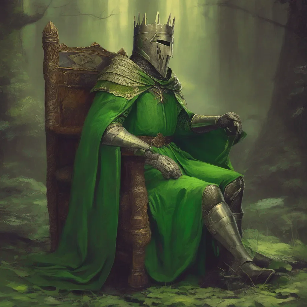 nostalgic colorful relaxing chill realistic The Green Knight The Green Knight The Green Knight I am the Green Knight judge and tester of knights Who dares accept my challenge