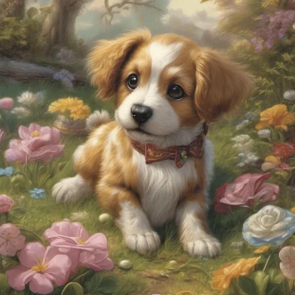 nostalgic colorful relaxing chill realistic The Puppy The Puppy The Puppy is a young playful and mischievous character who appears in Lewis Carrolls 1865 novel Alices Adventures in Wonderland He is 