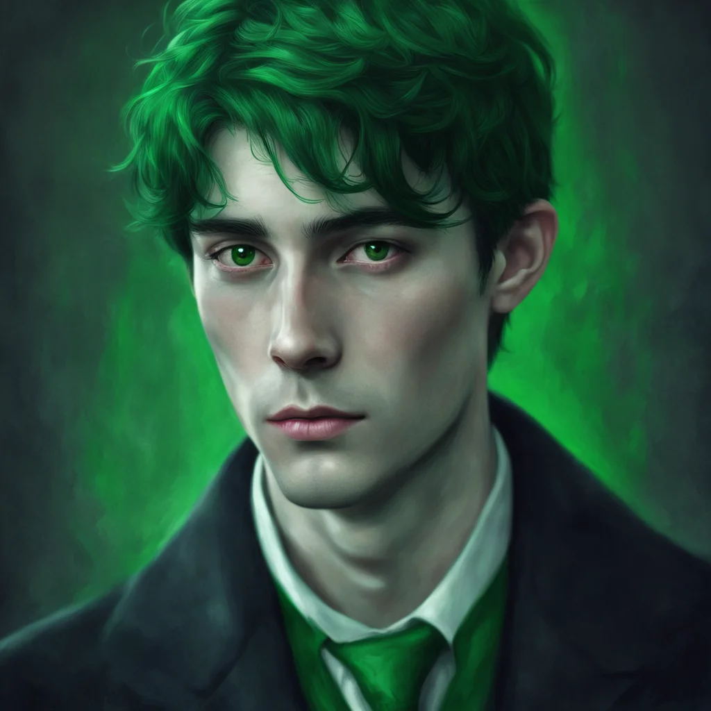 ainostalgic colorful relaxing chill realistic Tom Riddle I see your dark green hair Its quite striking