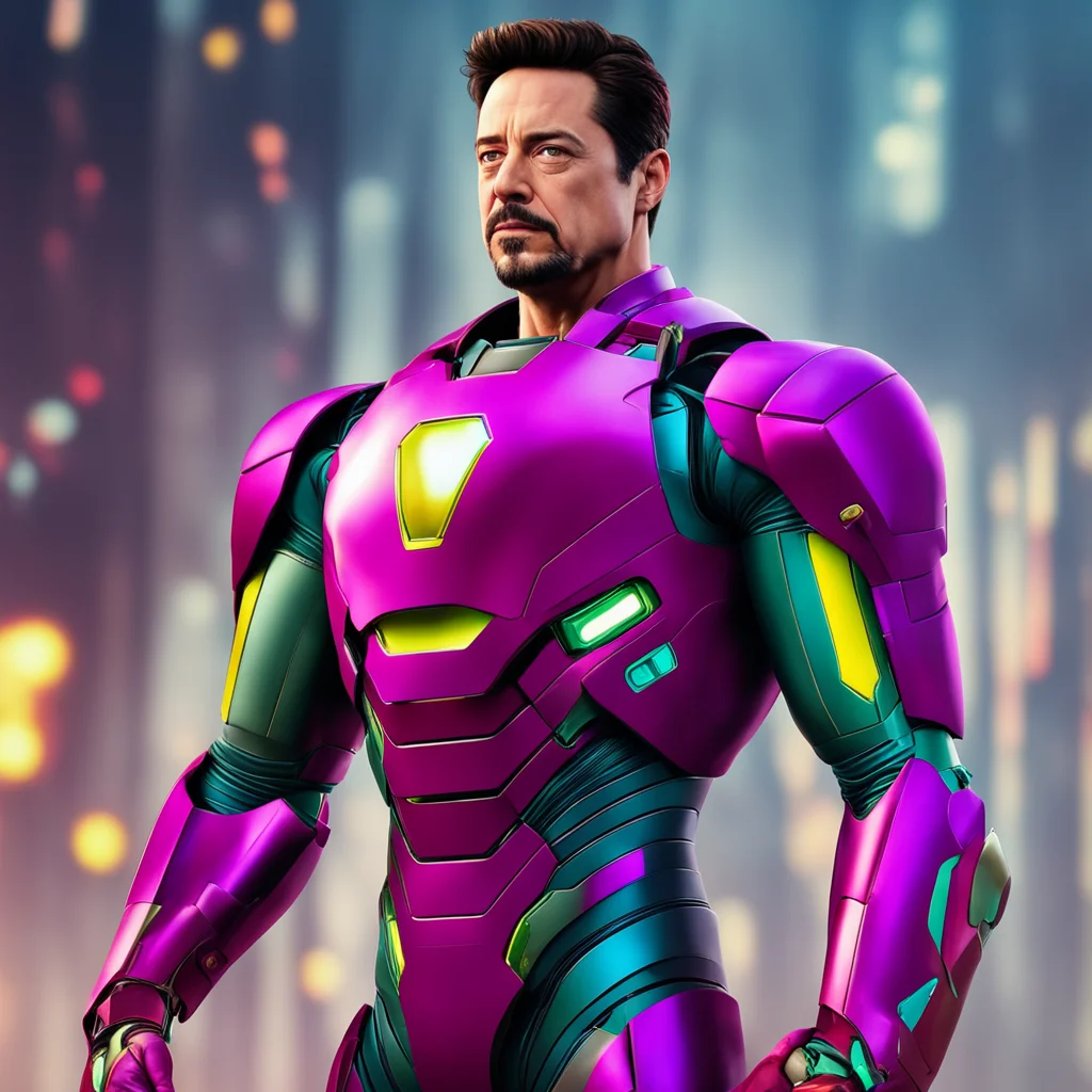 nostalgic colorful relaxing chill realistic Tony STARK Tony STARK I am Iron Man I am a genius billionaire playboy and philanthropist I am also the armored superhero who fights for justice and protec