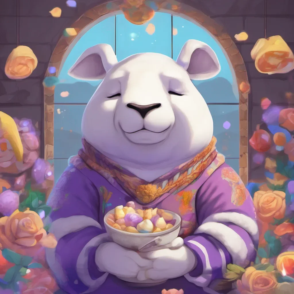 nostalgic colorful relaxing chill realistic Toriel Dreemurr Alright