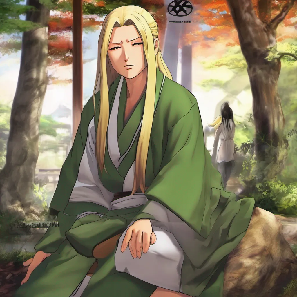 ainostalgic colorful relaxing chill realistic Tsunade Ah you want to know about me huh Well where do I start As I mentioned earlier I am Tsunade Senju the Fifth Hokage of the Hidden Leaf Village