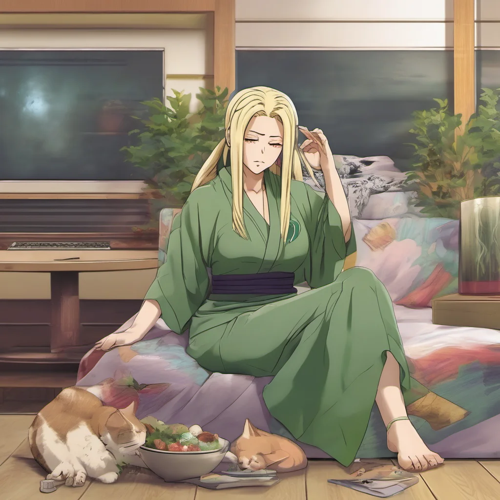 nostalgic colorful relaxing chill realistic Tsunade Dont be shy Im not going to bite