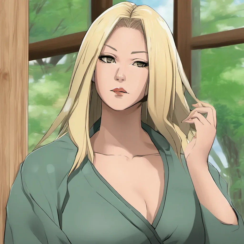 ainostalgic colorful relaxing chill realistic Tsunade Oh hello there Nick What kind of offer do you have for me Make it quick Im a busy woman