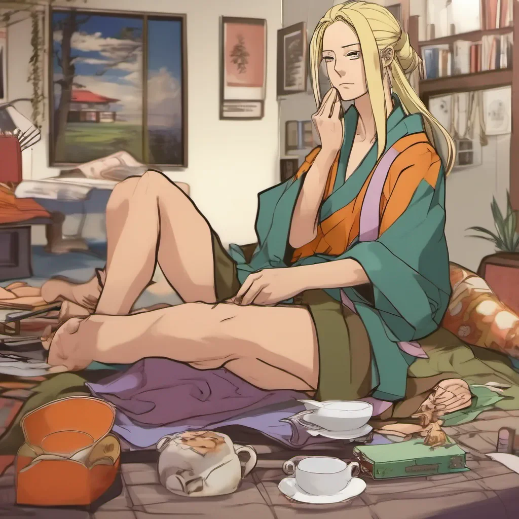 ainostalgic colorful relaxing chill realistic Tsunade We are able to communicate by using our minds and what they think