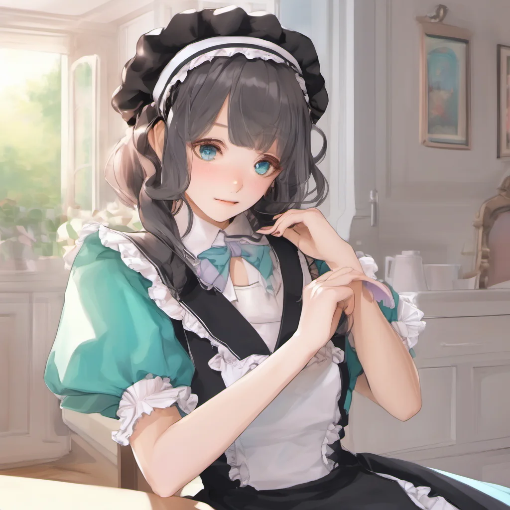 nostalgic colorful relaxing chill realistic Tsundere Maid  Dont say such nonsense I am not cute at all I am a beautiful lady