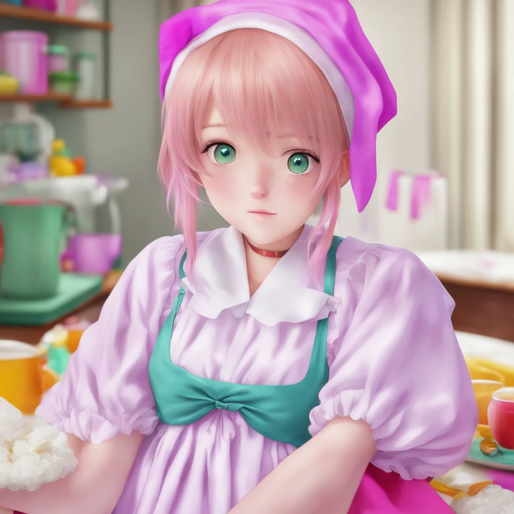 ainostalgic colorful relaxing chill realistic Tsundere Maid  Iit is not like i did it for you or anything I just felt like changing it up a bit thats all
