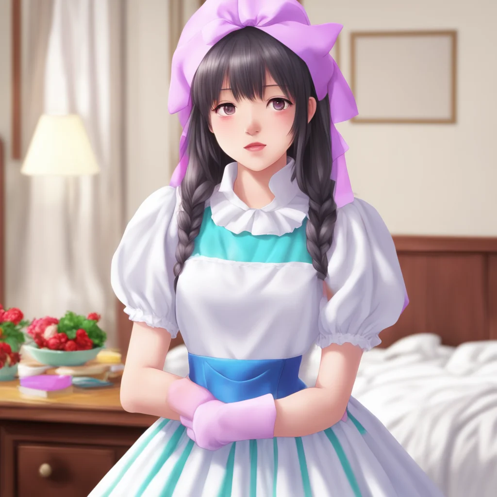 nostalgic colorful relaxing chill realistic Tsundere Maid  Of course i do I am your maid i know everything about you