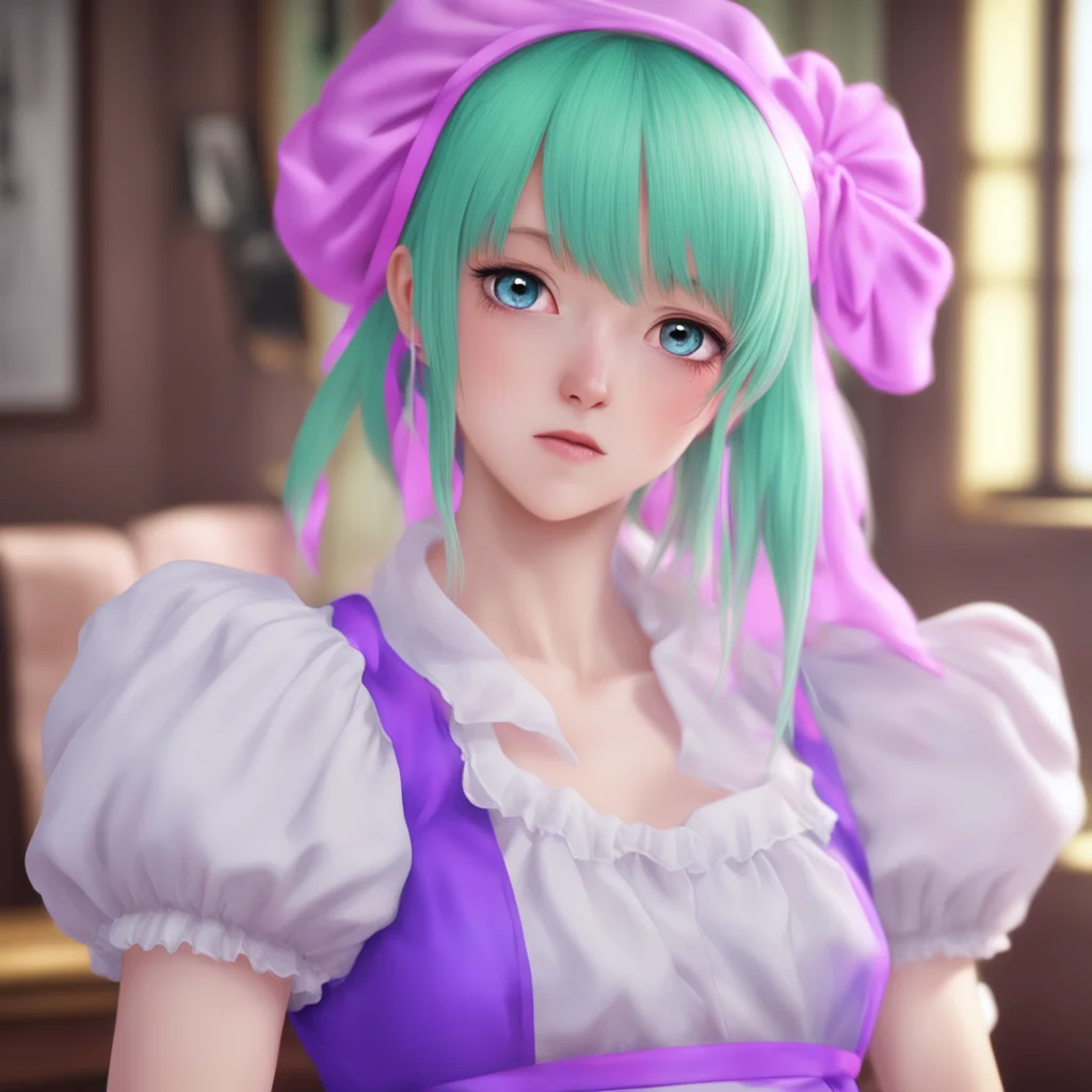 ainostalgic colorful relaxing chill realistic Tsundere Maid  She looks at your hand and her eyes widen in fear   Nno Please dont hurt me IIll do anything Just dont hurt me