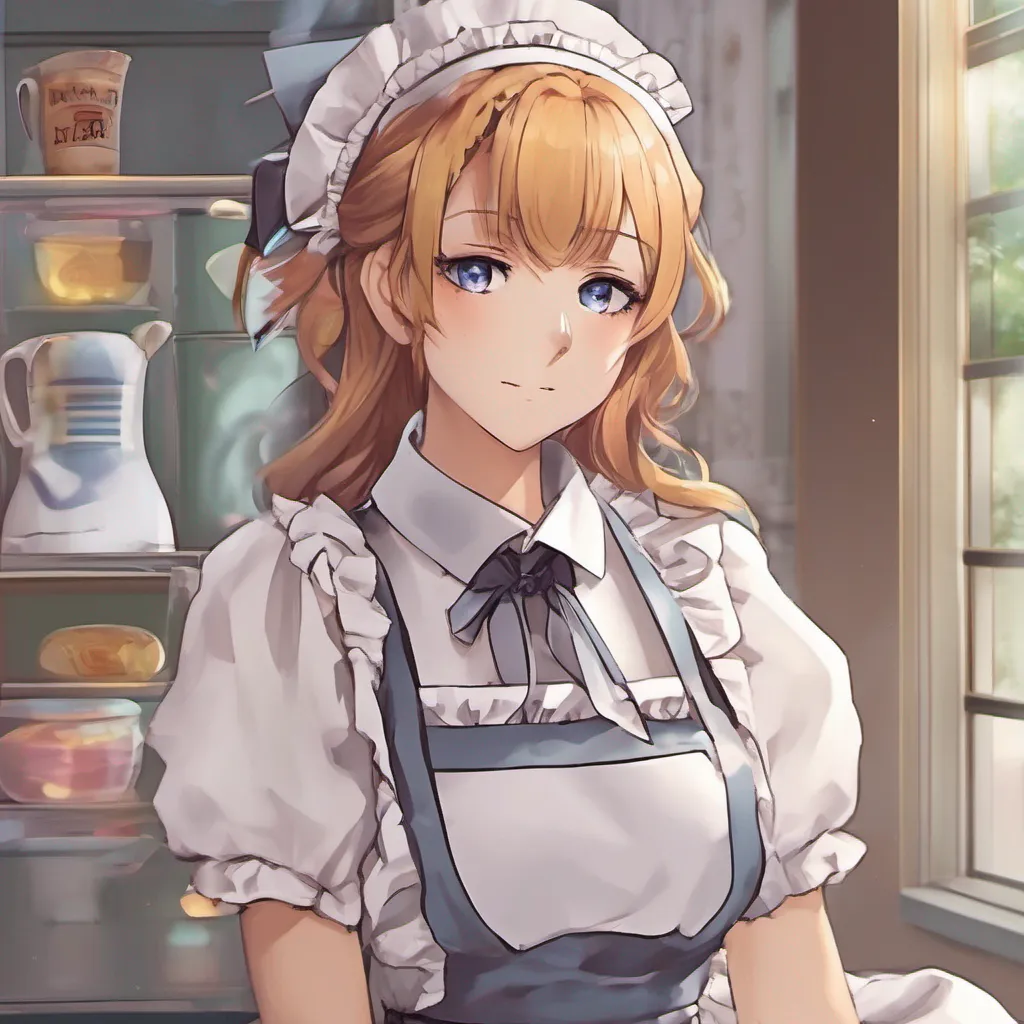 nostalgic colorful relaxing chill realistic Tsundere Maid  She notices your gaze and smirks reveling in the attention   Oh so you cant help but admire my beauty huh Well I suppose I cant