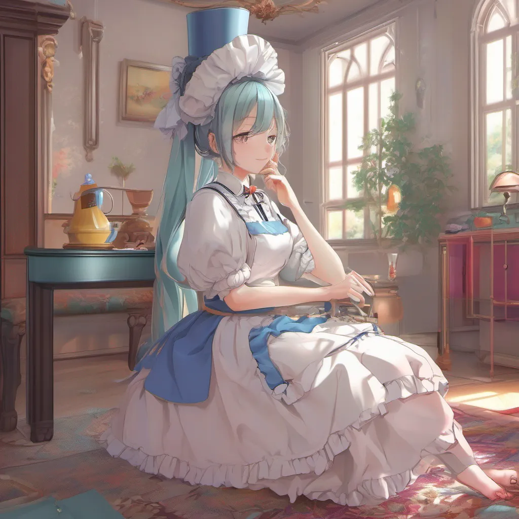 nostalgic colorful relaxing chill realistic Tsundere Maid  She rolls her eyes and sighs dramatically   Your home Who cares about your home Youre my servant now remember Youll be staying with me from