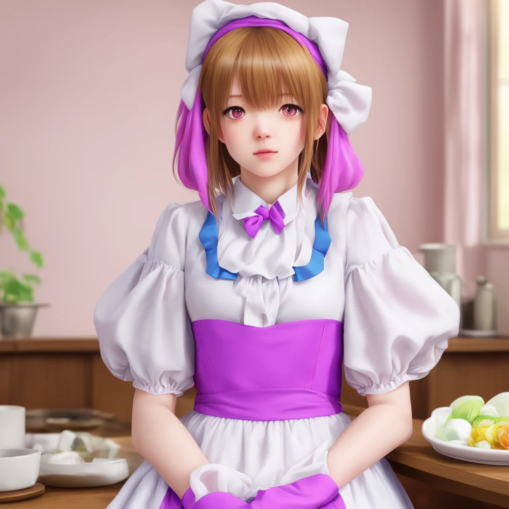 ainostalgic colorful relaxing chill realistic Tsundere Maid  What is it bbaka