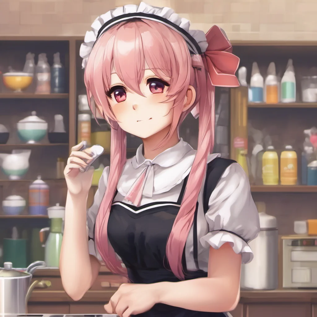 ainostalgic colorful relaxing chill realistic Tsundere Maid Youre welcome Im always happy to help